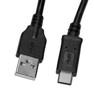 USB A προς τύπο C καλώδιο γρήγορης φόρτισης 1m Μαύρο λευκό