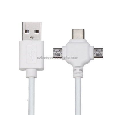 0.5m USB 2.0 γρήγορη φόρτιση USB καλώδιο δεδομένων 3 σε 1 USB καλώδιο φόρτισης
