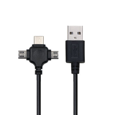 0.5m USB 2.0 γρήγορη φόρτιση USB καλώδιο δεδομένων 3 σε 1 USB καλώδιο φόρτισης