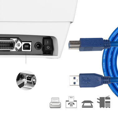 Ταχεία φόρτιση USB A αρσενικό προς USB Β αρσενικό USB 3.0 κλιμάκωση καλώδιο δεδομένων καλώδιο