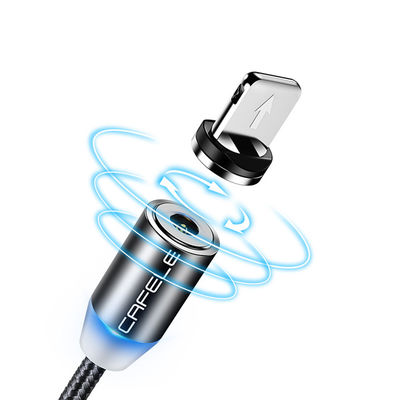 Τύπος USB Micro-USB 360 βαθμός 3 σε 1 Led USB Magnetic Adapter Cable για γρήγορη φόρτιση