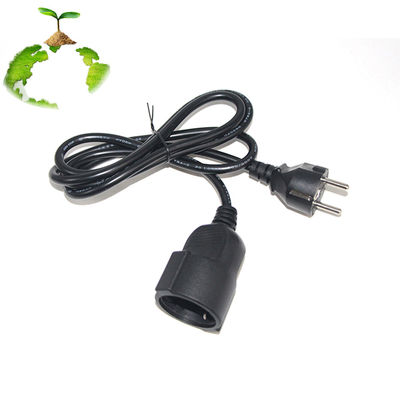 6Ft Black cee/7 EU AC Power Cord 3Pin Splitter Cable 1 σε διπλό θηλυκό τύπου Y split lead