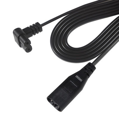 0.5M VDE 250V 2.5A H03VVH2-F 0.75MM2 2 πυρήνες IEC C7 έως IEC C8 καλώδιο επέκτασης ισχύος