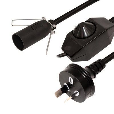 AU Plug αλμυρό λαμπτήρα καλώδιο ισχύος με dimmer διακόπτη 1,8m