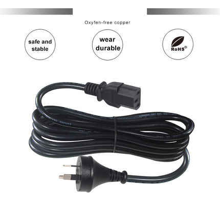 220V θηλυκό 3X1.0MM καλώδιο 240V Saa Plug Computer Power Cord Αυστραλία έως C13