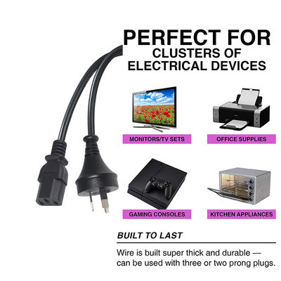 220V θηλυκό 3X1.0MM καλώδιο 240V Saa Plug Computer Power Cord Αυστραλία έως C13