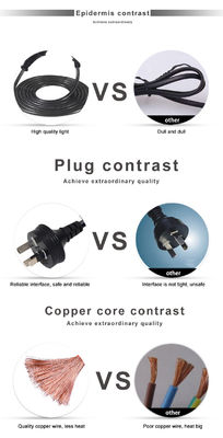 220V θηλυκό 3X1.0MM καλώδιο 240V Saa Plug Computer Power Cord Αυστραλία έως C13