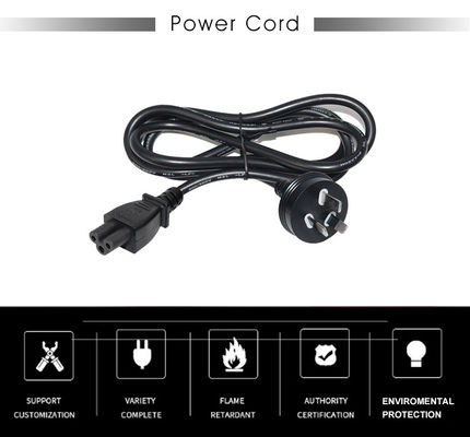 Οικιακή συσκευή Pure Cooper 10A Extension Cable Saa Αυστραλία Ζηλανδία Male Plug To Iec C5