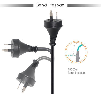 Οικιακή συσκευή Pure Cooper 10A Extension Cable Saa Αυστραλία Ζηλανδία Male Plug To Iec C5