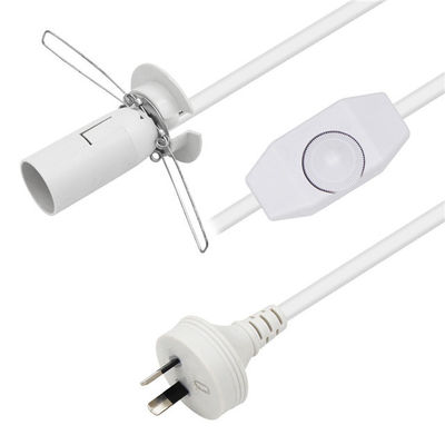 Δικτύωμα H03VVh2-F 2G*0.75mm2 Αλμυρό λαμπτήρα dimmer διακόπτης και E14 καλώδιο ρεύματος με Australia Plug