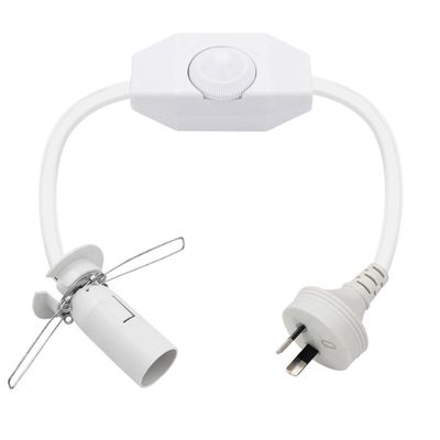 Δικτύωμα H03VVh2-F 2G*0.75mm2 Αλμυρό λαμπτήρα dimmer διακόπτης και E14 καλώδιο ρεύματος με Australia Plug