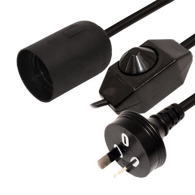 Δικτύωμα H03VVh2-F 2G*0.75mm2 Αλμυρό λαμπτήρα dimmer διακόπτης και E14 καλώδιο ρεύματος με Australia Plug