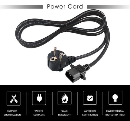 Καλώδιο τροφοδοσίας CEE 7/7 σε IEC C14 250V 16A με πιστοποίηση VDE