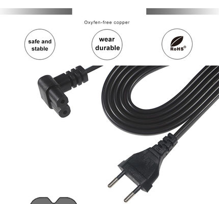 2.5Α EU Schuko προς C7 Δυναμικό Σύρμα 1.8M PVC Βιομηχανικό Καλώδιο