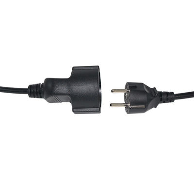 Cee 7/7 Cord 16A Plug Power Γυναικεία προς αρσενική Επέκταση Schuko Ευρωπαϊκό καλώδιο 2 μέτρα