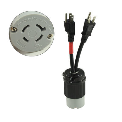 NEMA 5-15P έως L14-20C 1ft 14/3 καλώδιο επέκτασης με ROHS USA CE