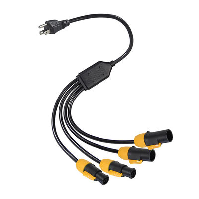PowerCON True1 Connector 4 Y Splitter Iec Electric Socket Cord Extension Pdu Usa Καλώδιο παροχής ρεύματος