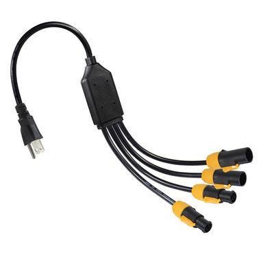PowerCON True1 Connector 4 Y Splitter Iec Electric Socket Cord Extension Pdu Usa Καλώδιο παροχής ρεύματος