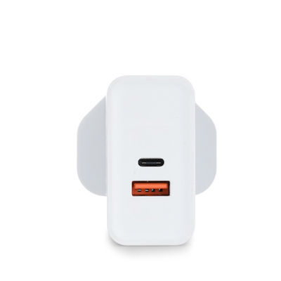 UK Plug Fast Type C Τεχνητό φορτιστή 5V 9V 12V 3A 15V 2.6A PD 36W 45W