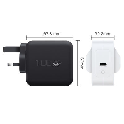 100W φορτιστή μονό τύπου C ασύρματο φορτιστή GaN Tech 100W USB-C QC3.0