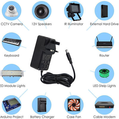 Μετασχηματιστής ρεύματος AC σε DC 12V 5A με βύσμα UK 3 ακίδων