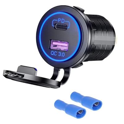 OEM/ODM Καλωσορίσατε 5V Pd 45W Qc και φόρτιση USB C Cigarette Lighter Adapter φορτιστή αυτοκινήτου