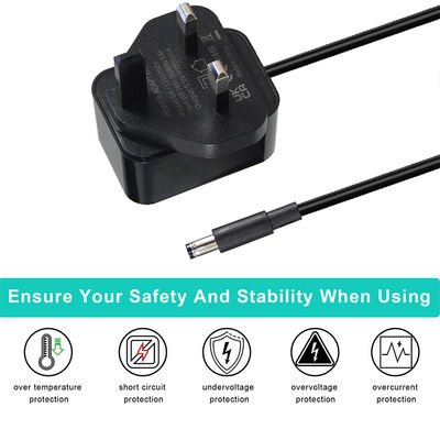 12V 1.5A Βρετανικό AC προς DC 5.5*2.1 5.5*2.5mm Αναπροσαρμοστής τροφοδοσίας με πιστοποιητικό ROHS
