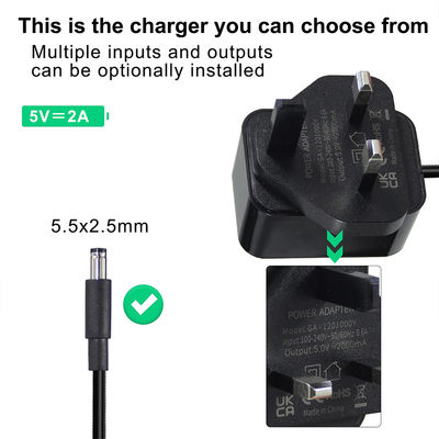 12V 1A 12W προσαρμογός ισχύος εναλλασσόμενου ρεύματος με βρετανική πρίζα
