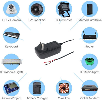 AU Plug In DC Power Supply Adapter 5V 3A έξοδος για οθόνη LED και γρήγορη φόρτιση