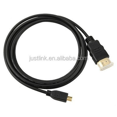 Υψηλής ταχύτητας 5FT 1.5M V1.4 HDMI προς Micro HDMI για HDTV PS3 XBOX 3D LCD