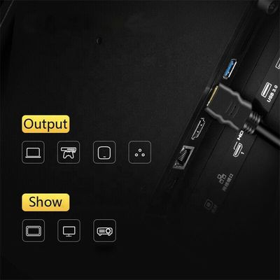 Προσαρμοσμένο μήκος 2.0 έκδοση HDMI καλώδιο 4K 60Hz 3D1080P 18Gbps 1M/2M/3M