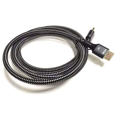 Υψηλής ταχύτητας 4K 8K UHD πλεγμένο νάιλον HDMI 2.1 καλώδιο