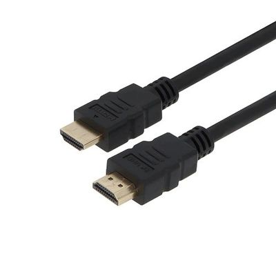 1M-30M Μαύρο καλώδιο HDMI 4K με προστασία πλέξης 24k Χρυσό επιχρισμένο αρσενικό-αρσενικό 2.0 3D 60Hz