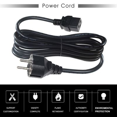 30A 240V καλώδιο 1.5mm Shuko VDE ενισχυτικό καλώδιο IECC19 θηλυκό σύνδεσμο