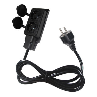 Europe Schuko Cords Adapter Type F plug Cable Σημείο ηλεκτρικής ενέργειας 4x πρίζες Eu Σύρμα επέκτασης