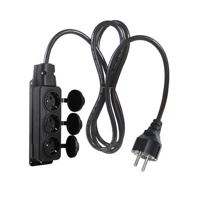 Europe Schuko Cords Adapter Type F plug Cable Σημείο ηλεκτρικής ενέργειας 4x πρίζες Eu Σύρμα επέκτασης