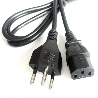 SEV 1011 Ελβετικού τύπου J σε IEC C13 Καλώδιο ρεύματος 10A 250V