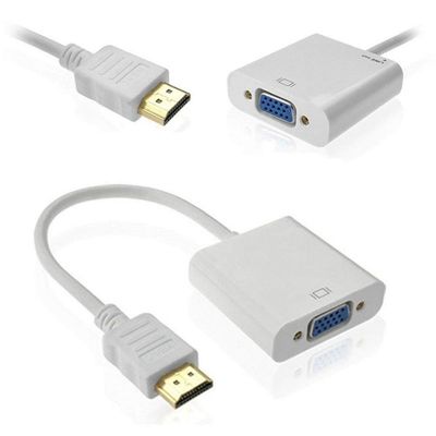 1080P HDMI σε VGA μετατροπέας Adapter καλώδιο για τον υπολογιστή Άντρας σε Γυναίκα ήχο βίντεο