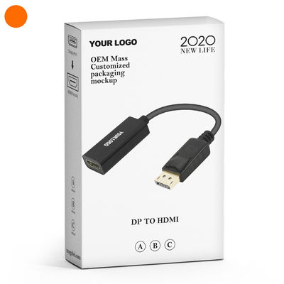 ABS Κοαξιακό Χρυσό επιχρισμένο Displayport αρσενικό DP προς HDMI καλώδιο προσαρμοστή για προβολέα