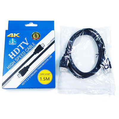 Σχηματισμένο PVC Jacket 4K HDMI καλώδιο 0,5m έως 30M για υπολογιστή υψηλής ευκρίνειας βίντεο
