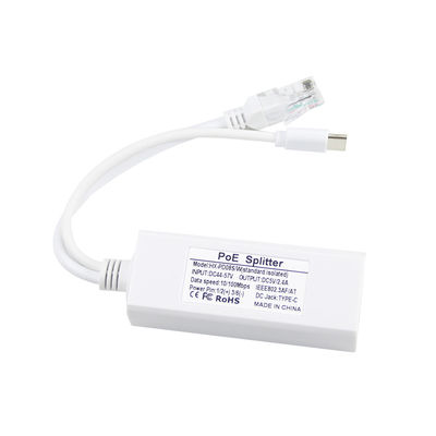 USB από 48 Volt POE Splitter σε 12V κάμερα 802.3af USB τύπου C Single Lan Port 1A 1.2A