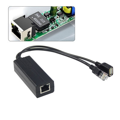 48V έως 5V 2.4A PoE Splitter USB τύπου A Γυναίκα 802.3af Power Over Ethernet Splitter