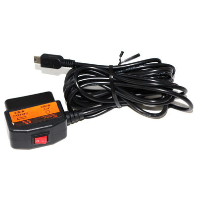 Καλώδιο φόρτισης OBD2 12V σε 5V με διακόπτη για DVR Driving Recorder