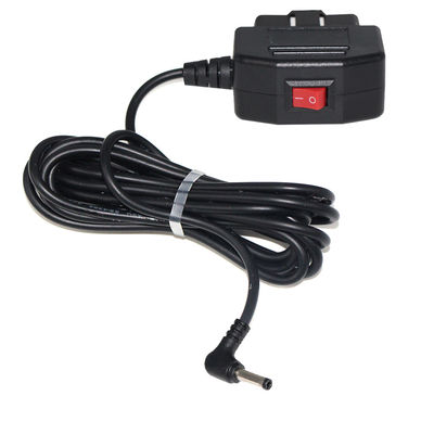 Καλώδιο φόρτισης OBD2 12V σε 5V με διακόπτη για DVR Driving Recorder