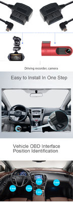 9-36v Custom Car Diagnostic Cable 28-24AWG DVR OBD2 16Pin σε USB A αρσενικό καλώδιο OBD Step Up