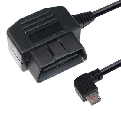 Αυτοκίνητα καλώδιο φόρτισης OBD 24 64Awg 5V/2A OBD2 16pin προς δεξιά γωνία Micro 5P διαγνωστικό εργαλείο