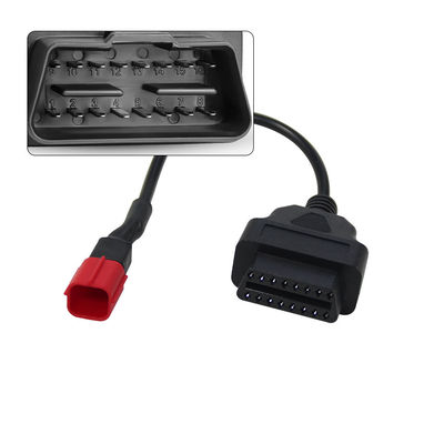 6 πιν Motorrad Bike Diagnosing OBD Adapter για Euro5 Αναλυτής κινητήρα 12V/24V μήκος 30cm