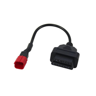 Μοτοσυκλέτα OBD1 προς OBD2 Δικαιούμενο μήκος καλωδίου προσαρμογής 6 πιν OBD διαγνωστικό καλώδιο