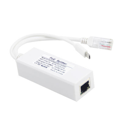 1Gbps Δυνατότητα διακόπτη USB Type-c Poe Splitter για ισχύ και Ethernet Rj45 Shield Plug