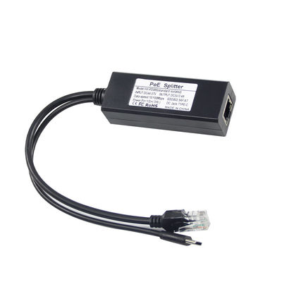1Gbps POE Splitter USB-C Adapter IEEE 802.3af Συμμορφούμενο για κάμερες WiFi / Ασφάλειας